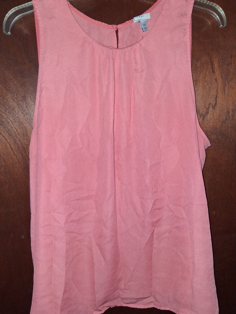 a new day Coral  Sleeveless Blouse Camisole